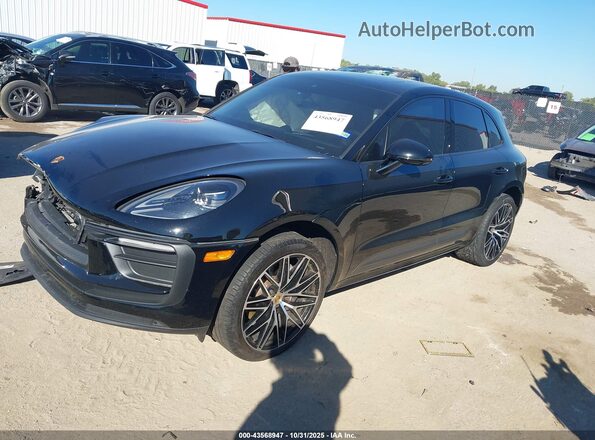 WP1AA2A54PLB14596 2023 PORSCHE MACAN Black Առջևի ձախ երեք քառորդ տեսարան