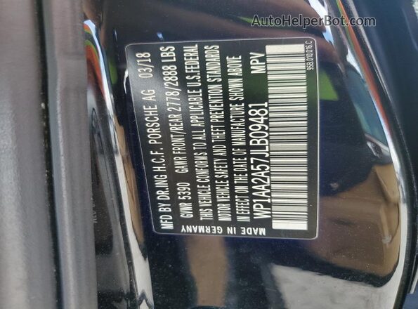 WP1AA2A57JLB09481 2018 PORSCHE MACAN Black 