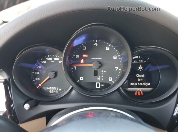 WP1AA2A58LLB05040 2020 PORSCHE MACAN Blue ხელსაწყოთა პანელის ხედი