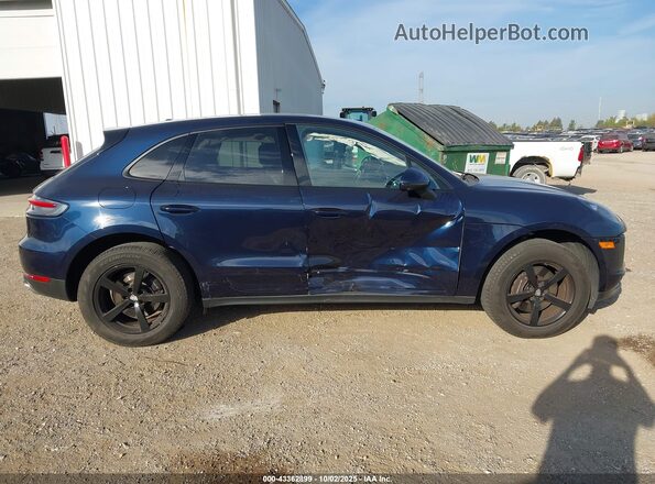 WP1AA2A58MLB07808 2021 PORSCHE MACAN Blue Widok wnętrza z tyłu
