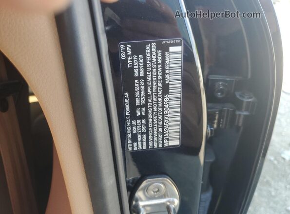 WP1AA2A5XKLB04986 2019 PORSCHE MACAN Black 