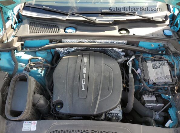 WP1AA2A5XLLB04715 2020 PORSCHE MACAN Turquoise Вид задньої частини салону