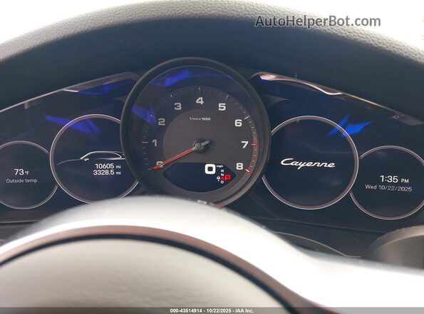 WP1AA2AY0NDA06204 2022 PORSCHE CAYENNE Белый Вид задних сидений