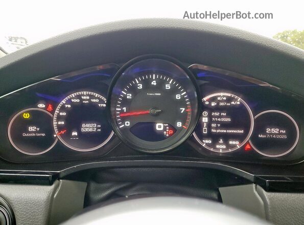 WP1AA2AY1MDA06839 2021 PORSCHE CAYENNE White Vista del cuadro de instrumentos