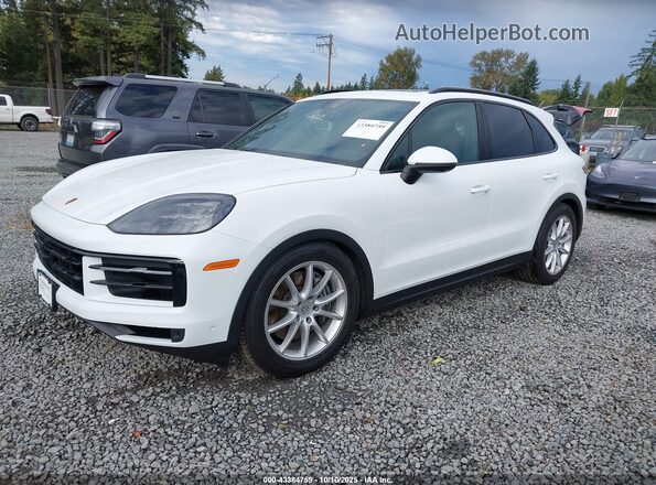 WP1AA2AY5RDA13705 2024 PORSCHE CAYENNE White Առջևի ձախ երեք քառորդ տեսարան