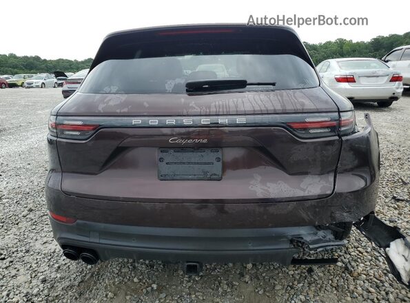 WP1AA2AY8NDA06760 2022 PORSCHE CAYENNE Burgundy Rear view