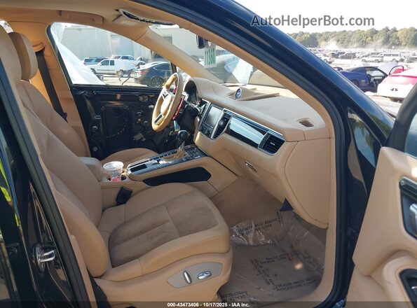 WP1AB2A5XGLB48071 2016 PORSCHE MACAN Black Widok wnętrza z przodu