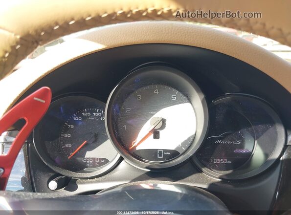 WP1AB2A5XGLB48071 2016 PORSCHE MACAN Black Widok tylnych siedzeń