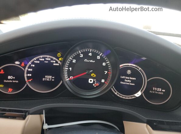 WP1AF2AYXPDA20342 2023 PORSCHE CAYENNE Черный Вид щитка приборов