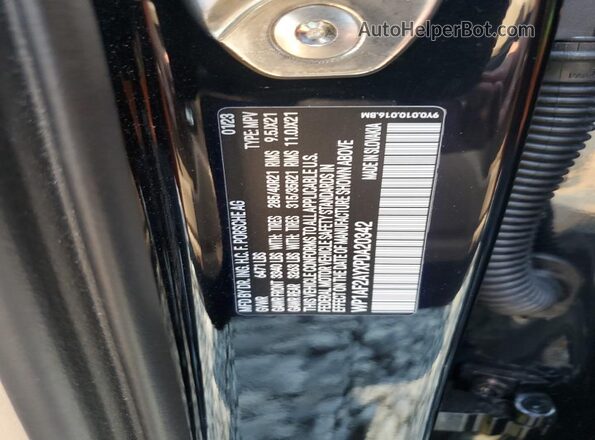 WP1AF2AYXPDA20342 2023 PORSCHE CAYENNE Черный Вид наклейки с VIN-кодом