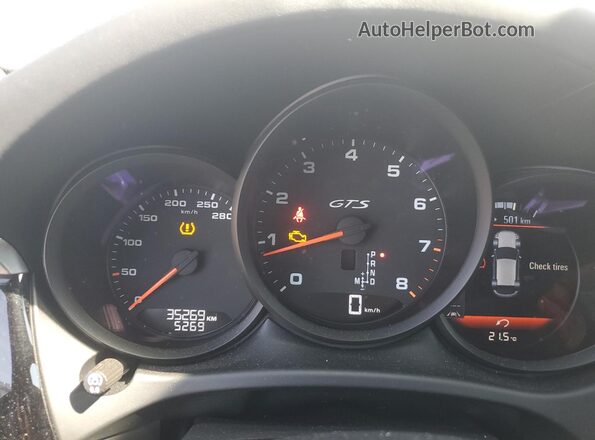 WP1AG2A58MLB54173 2021 PORSCHE MACAN Black Vista del cuadro de instrumentos