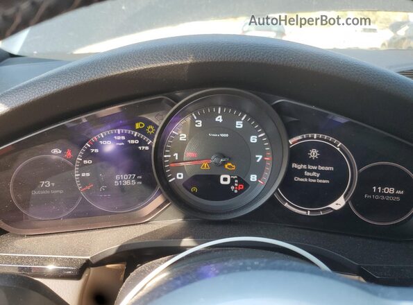 WP1BA2AY7MDA40322 2021 PORSCHE CAYENNE Blue Vista del cuadro de instrumentos