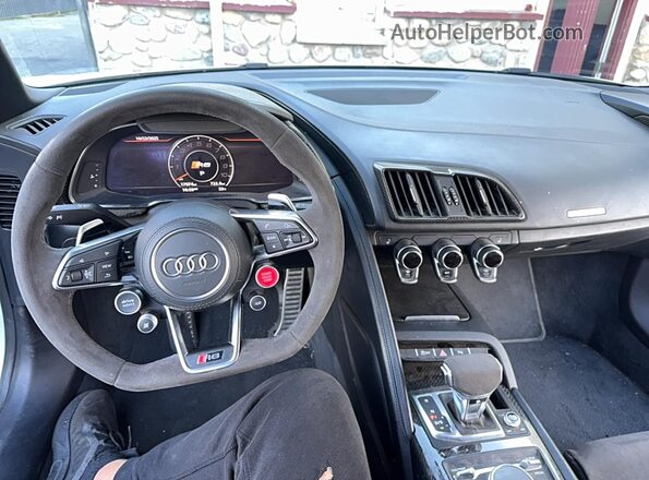 WUA4BCFX5M7901463 2021 AUDI R8 White Vista de los asientos traseros