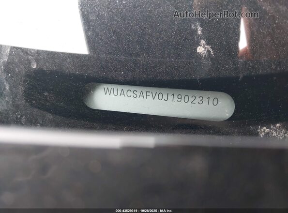WUACSAFV0J1902310 2018 AUDI TT Black 