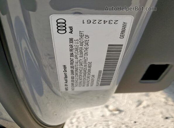 WUAPCBF23NN905808 2022 AUDI RS7 Charcoal VIN კოდის სტიკერის ხედი