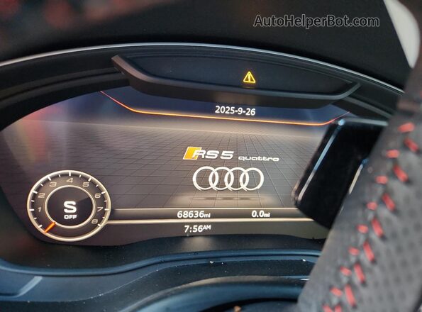 WUAPWAF58JA905090 2018 AUDI RS5 Gray Widok zestawu wskaźników
