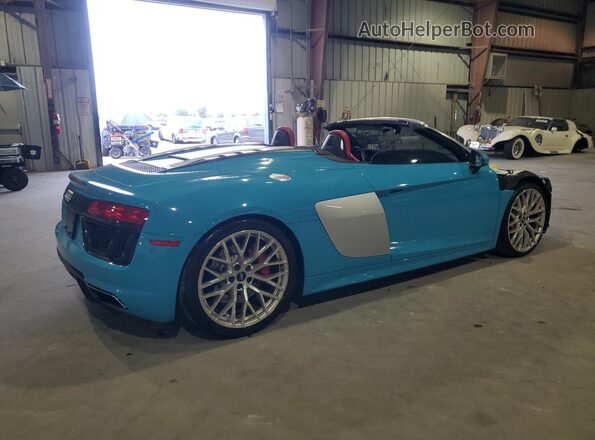 WUAVACFX3J7900217 2018 AUDI R8 Blue Հետևի աջ