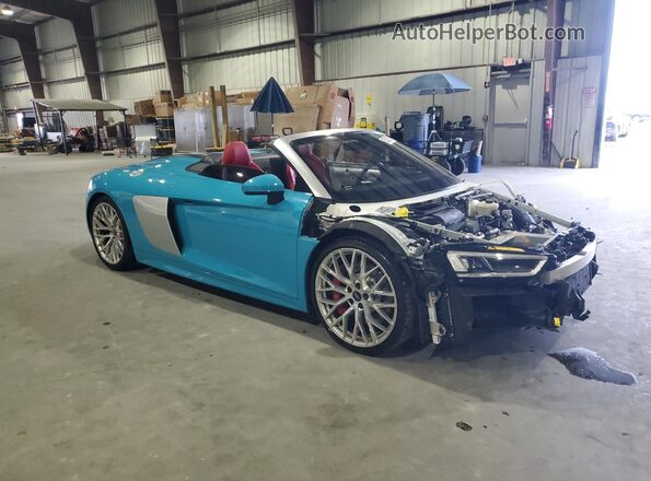WUAVACFX3J7900217 2018 AUDI R8 Blue Առջևի աջ