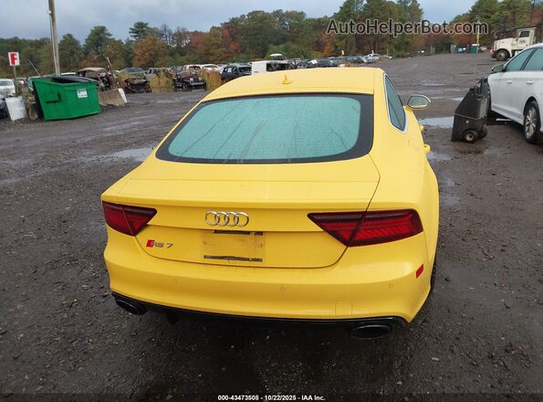 WUAW2AFC8GN903802 2016 AUDI RS7 Yellow 