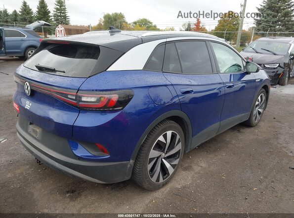 WVGDMPE21MP008528 2021 VOLKSWAGEN ID.4 Blue Задня права чверть