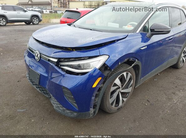 WVGDMPE21MP008528 2021 VOLKSWAGEN ID.4 Blue Вид спереду