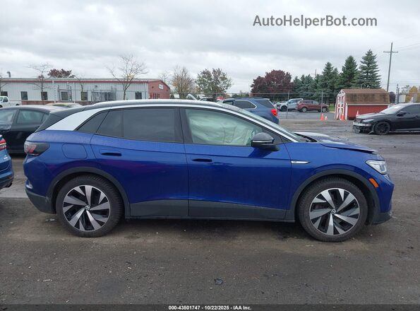 WVGDMPE21MP008528 2021 VOLKSWAGEN ID.4 Blue Вид задньої частини салону