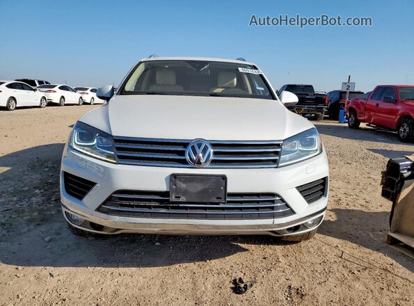 WVGEF9BP2GD011101 2016 VOLKSWAGEN TOUAREG White Vista frontal