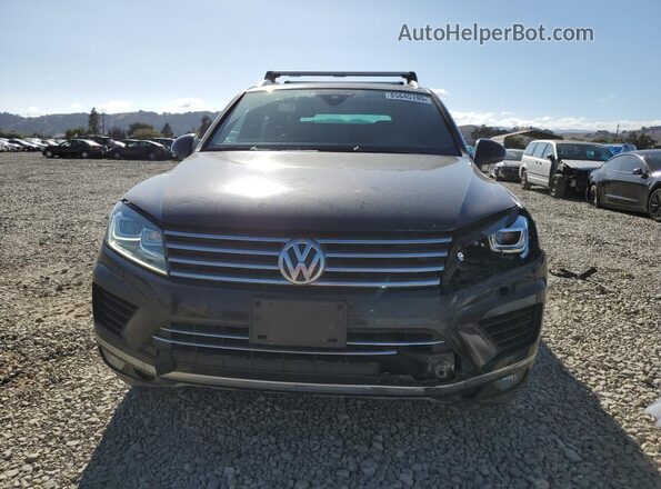 WVGRF7BP7HD005348 2017 VOLKSWAGEN TOUAREG Черный Вид спереди