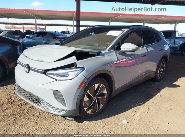 WVGTMPE23MP058780 2021 VOLKSWAGEN ID.4 Gray Առջևի ձախ երեք քառորդ տեսարան