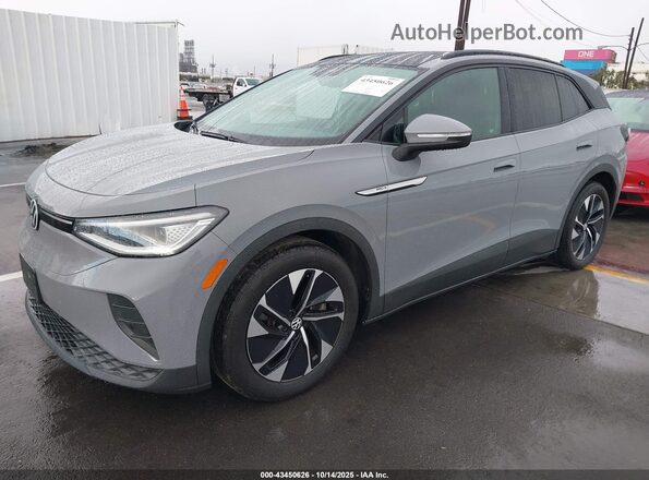 WVGTMPE25MP046940 2021 VOLKSWAGEN ID.4 Gray Առջևի ձախ երեք քառորդ տեսարան