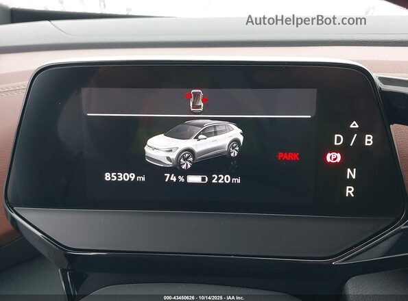 WVGTMPE25MP046940 2021 VOLKSWAGEN ID.4 Gray Հետևի նստատեղերի տեսք