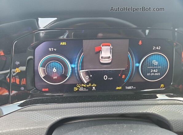 WVW2A7CD4RW234729 2024 VOLKSWAGEN GTI Белый Вид щитка приборов
