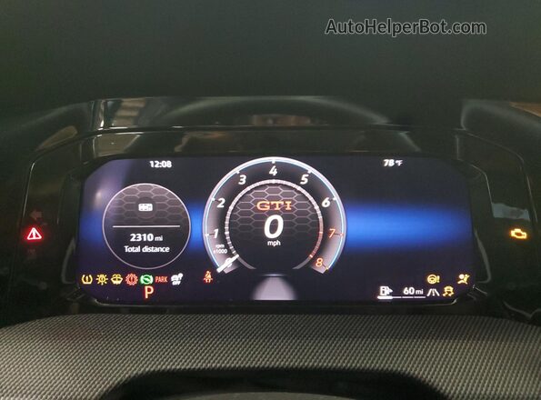 WVWLA7CD9SW224031 2025 VOLKSWAGEN GTI Черный Вид щитка приборов