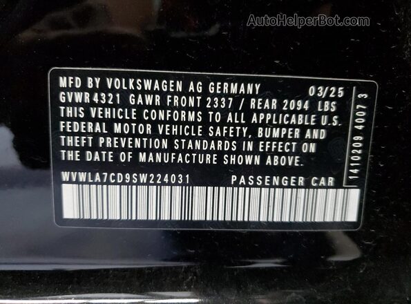WVWLA7CD9SW224031 2025 VOLKSWAGEN GTI Черный Вид подкапотного пространства