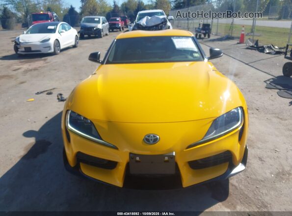 WZ1DB0C07NW046969 2022 TOYOTA GR SUPRA Yellow Vista del cuadro de instrumentos