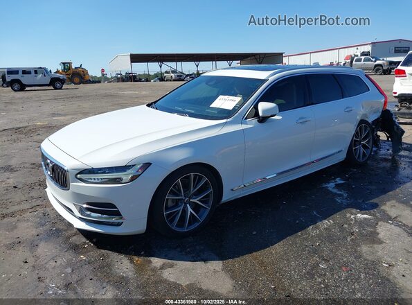 YV1102GL6K1090942 2019 VOLVO V90 Белый Передняя левая четверть