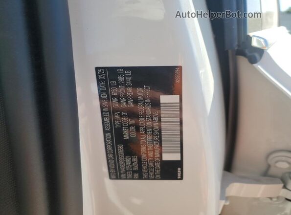 YV4062PB9S1376580 2025 VOLVO XC90 White Widok wnętrza 360 stopni
