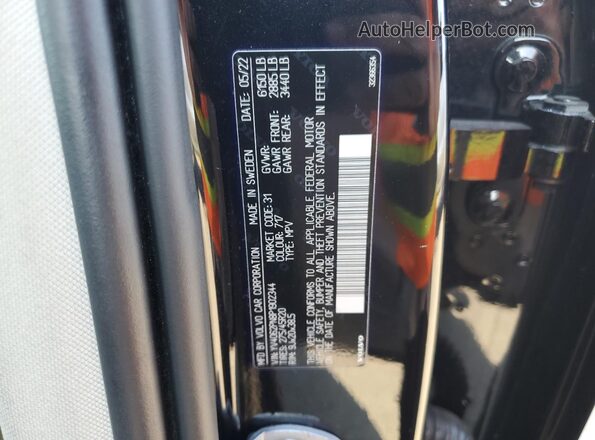 YV4062PN8P1902344 2023 VOLVO XC90 Black Vista del compartimento del motor