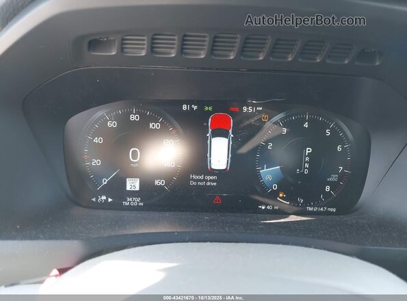 YV4102CK0M1720666 2021 VOLVO XC90 Gray Вид задніх сидінь