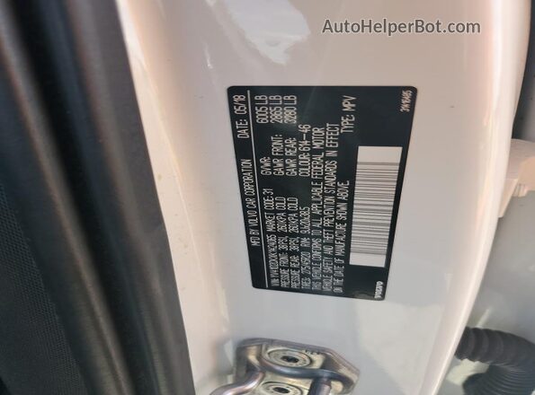 YV4102CKXK1424065 2019 VOLVO XC90 White 360 interior view