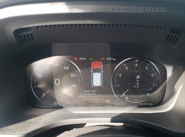 YV4102DM8L1489191 2020 VOLVO XC60 Silver Սարքավորումների վահանակի տեսք
