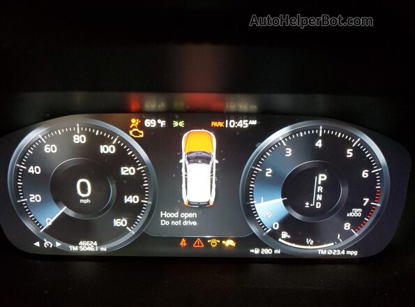 YV4102RK1M1804468 2021 VOLVO XC60 Серый Вид щитка приборов