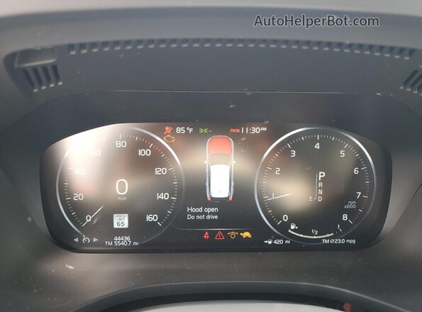 YV4102RKXM1868900 2021 VOLVO XC60 Белый Вид щитка приборов