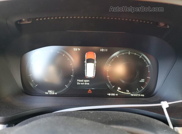 YV4102WK3L1033661 2020 VOLVO V60 Beige ხელსაწყოთა პანელის ხედი