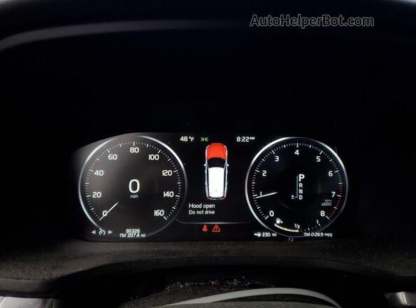 YV4102WK3L1047236 2020 VOLVO V60 Black Սարքավորումների վահանակի տեսք