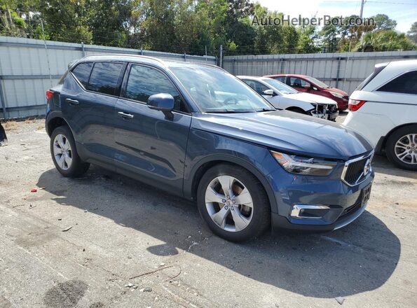 YV4162UK4M2404775 2021 VOLVO XC40 Синий Передняя правая четверть