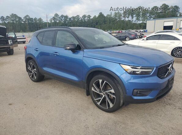 YV4162UM4M2432870 2021 VOLVO XC40 Blue Передня права чверть