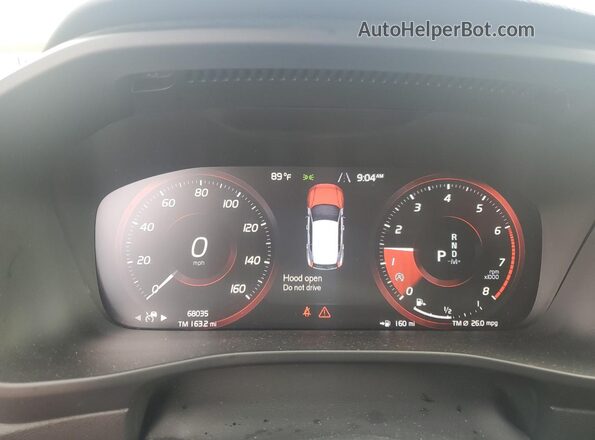 YV4162UM4M2432870 2021 VOLVO XC40 Blue Вид щитка приладів