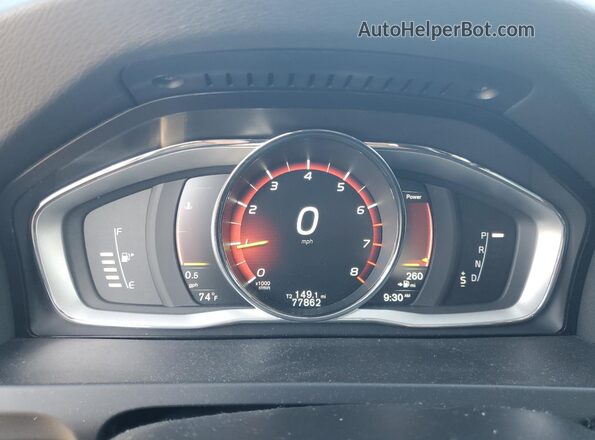 YV440MWK4H1026833 2017 VOLVO V60 Белый Вид щитка приборов