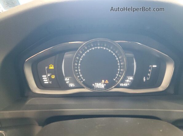 YV440MWK6H1029331 2017 VOLVO V60 Black Vista del cuadro de instrumentos